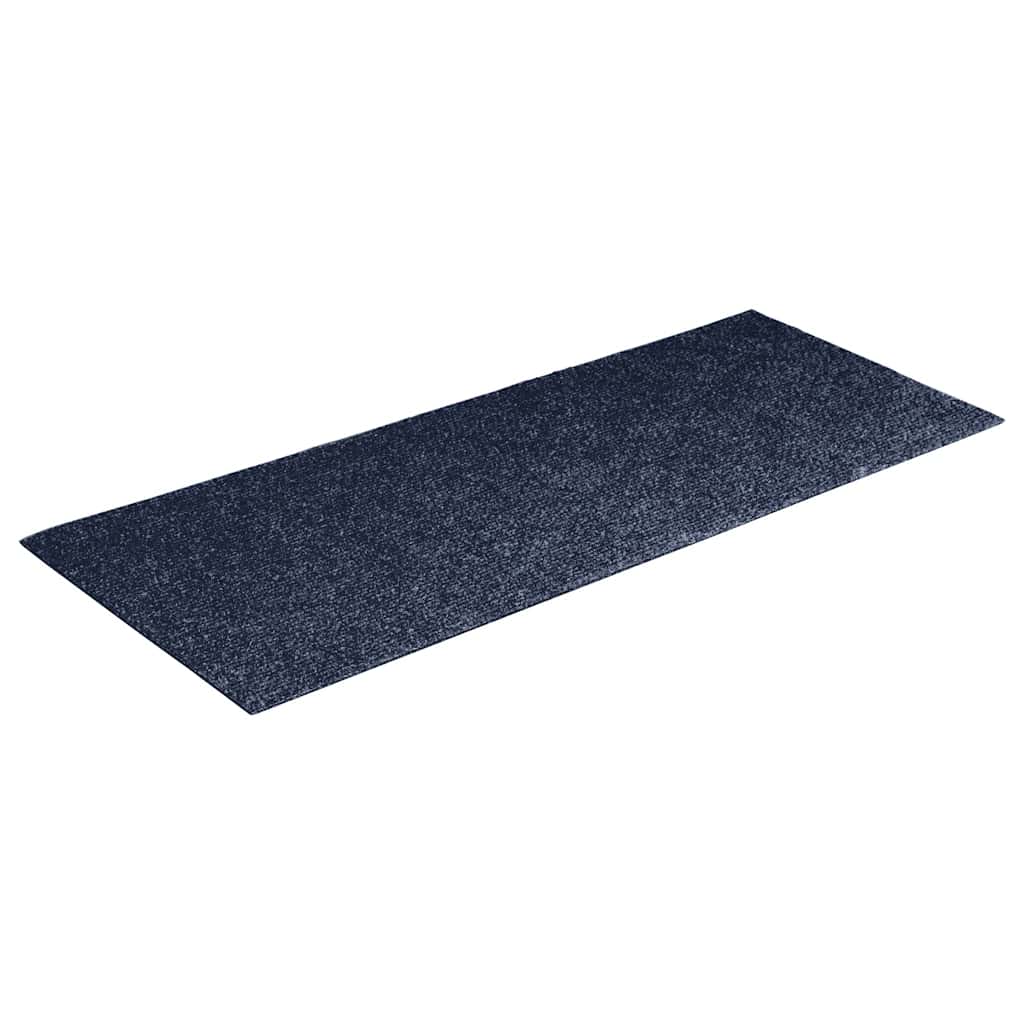 vidaXL Itsekiinnittyvät porrasmatot suorakaide 15 kpl 60x25 cm sininen