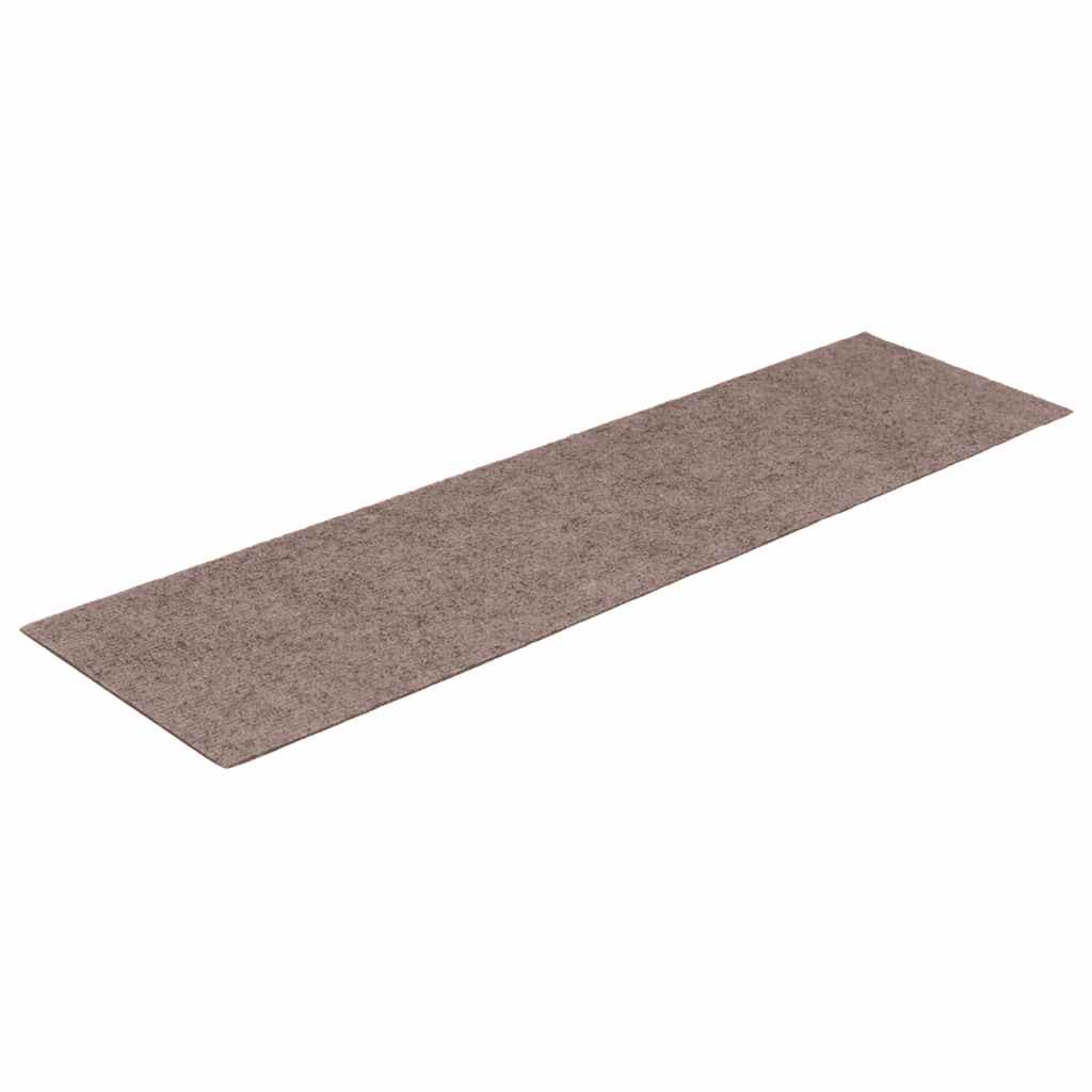 

vidaXL 15 st Trapmatten zelfklevend rechthoekig 76x20 cm lichtbruin