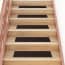  vidaXL 15 db sötétbarna négyszögletes öntapadó lépcsőszőnyeg 76x20cm termék 2. képe