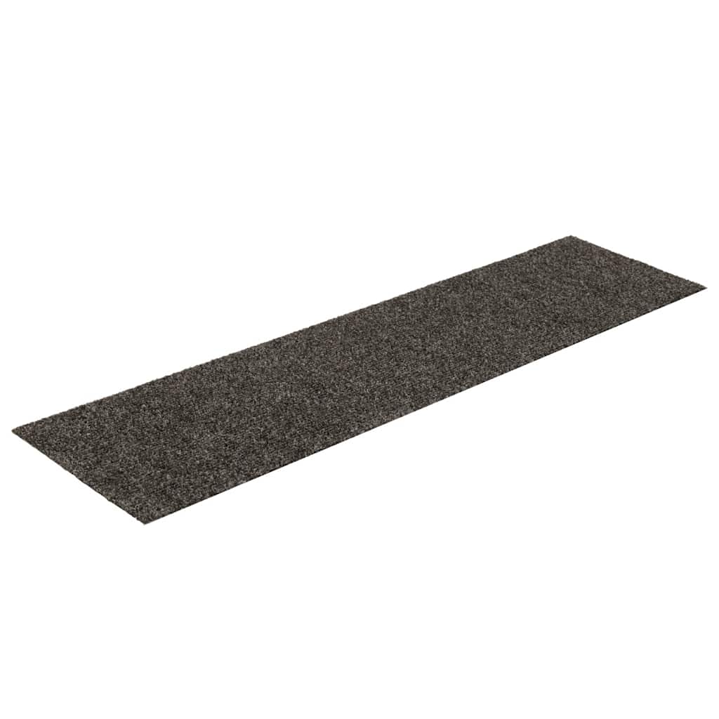 vidaXL Covorașe scări autoadezive 15 buc. antracit 76x20 cm dreptunghi