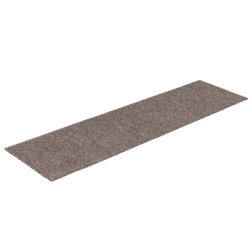 vidaXL Samolepiace nášľapy na schody obdĺžniky 15 ks 76x20 cm krémové