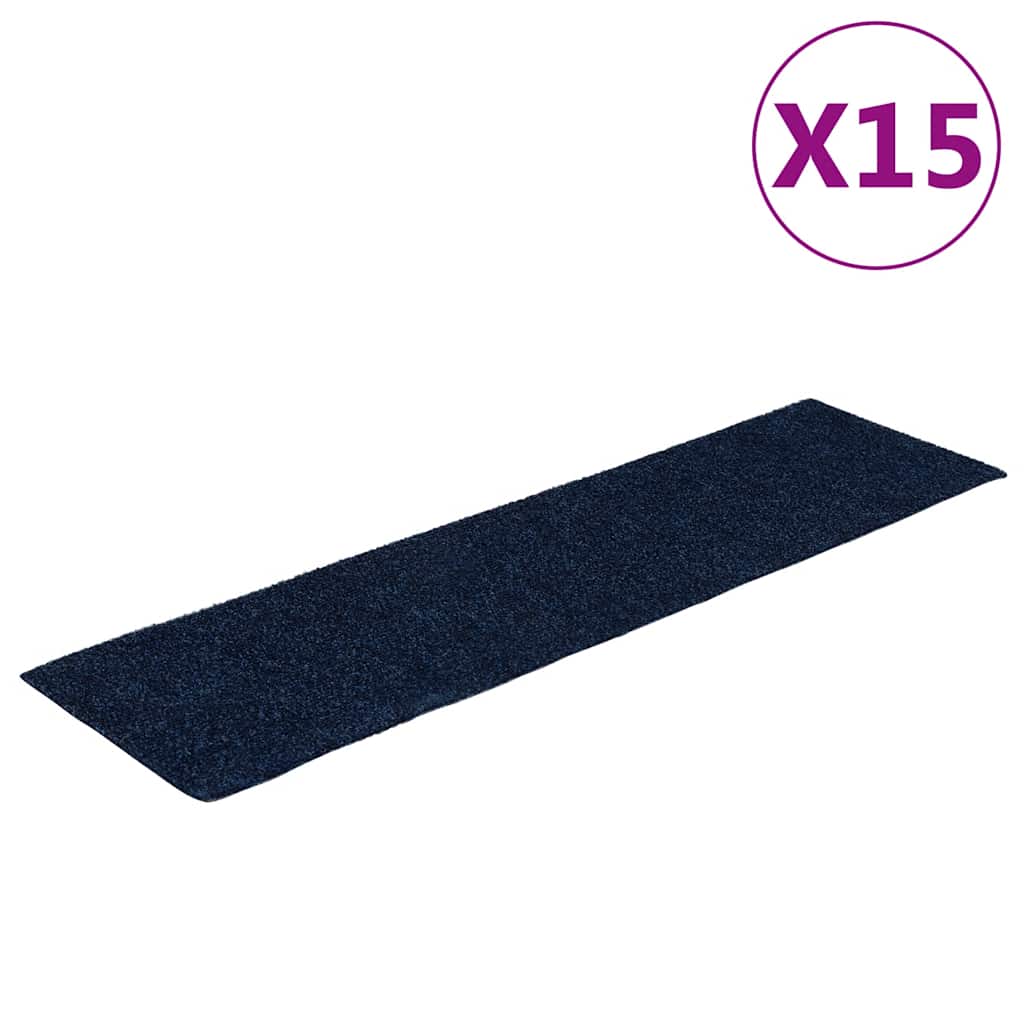 Thumbnail - vidaXL Selbstklebende Treppenmatten 15 Stk. Rechteckig 76x20 cm Blau