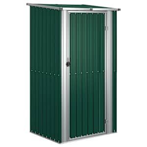 vidaXL aiakuur, roheline, 118,5 x 97 x 209,5 cm, tsingitud teras