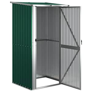 Zahradní domek zelený 118,5 x 97 x 209,5 cm pozinkovaná ocel - obrázek 3