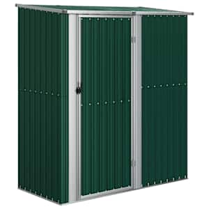 vidaXL aiakuur, roheline, 180,5 x 97 x 209,5 cm, tsingitud teras