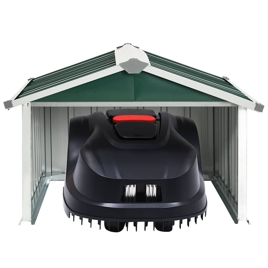 Garden Robot Lawnmower Shed Storage House Patio Garage Galvanized Steel vidaXL - Picture 35 of 36