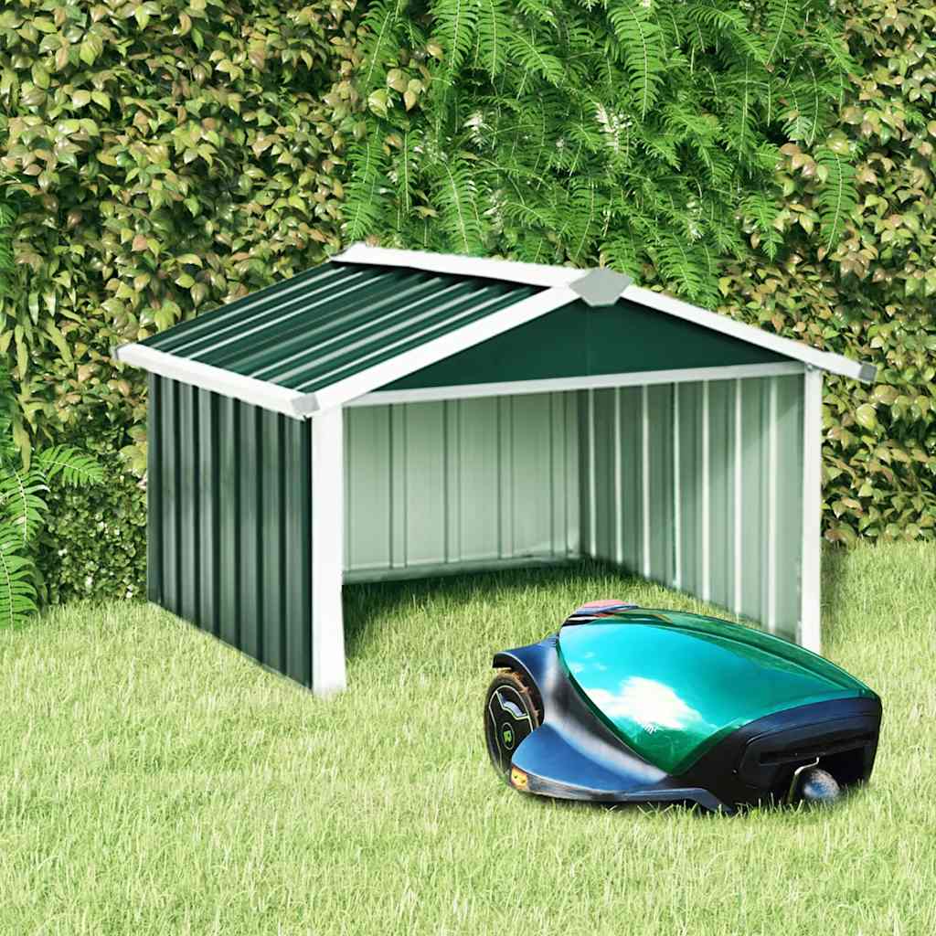 Garden Robot Lawnmower Shed Storage House Patio Garage Galvanized Steel vidaXL - Picture 30 of 36