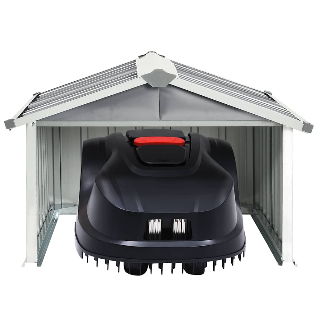 Garden Robot Lawnmower Shed Storage House Patio Garage Galvanized Steel vidaXL
