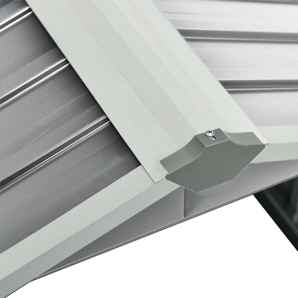 Garden Robot Lawnmower Shed Storage House Patio Garage Galvanized Steel vidaXL