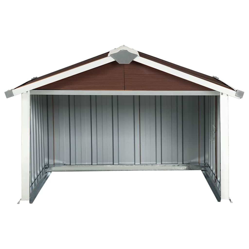 Garden Robot Lawnmower Shed Storage House Patio Garage Galvanized Steel vidaXL - Picture 17 of 36