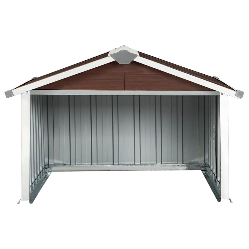 Garden Robot Lawnmower Shed Storage House Patio Garage Galvanized Steel vidaXL - Picture 18 of 36