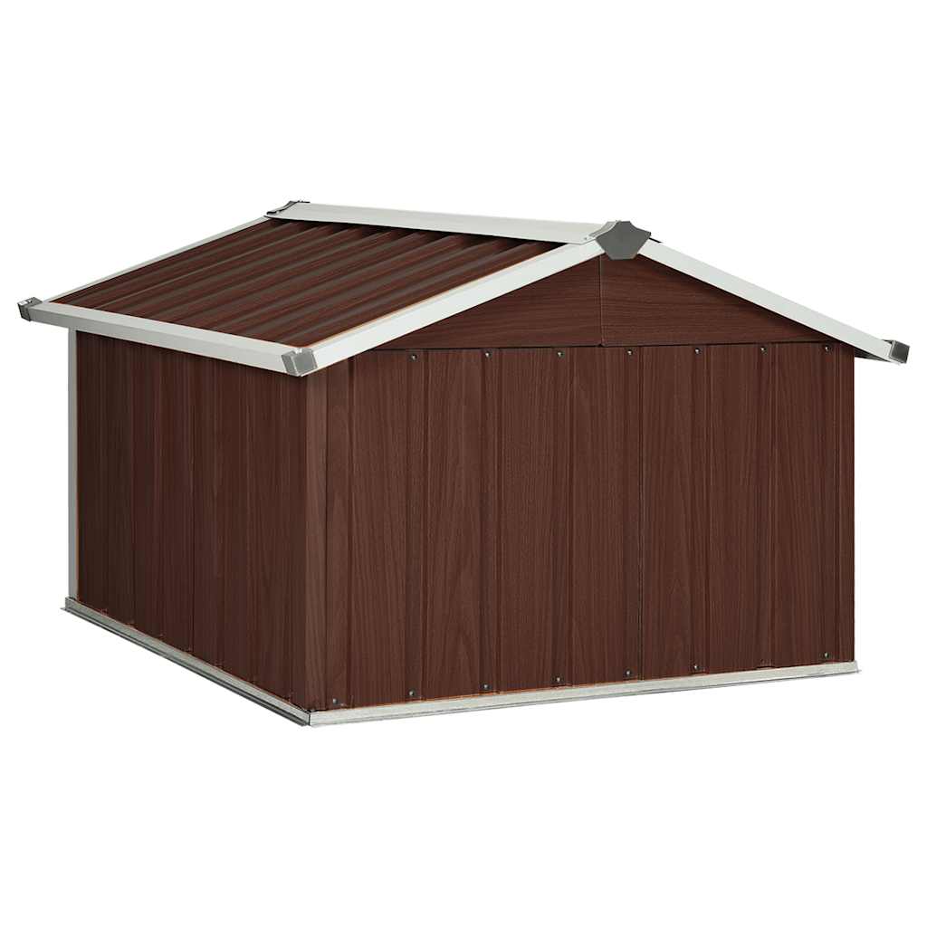 Garden Robot Lawnmower Shed Storage House Patio Garage Galvanized Steel vidaXL - Picture 19 of 36