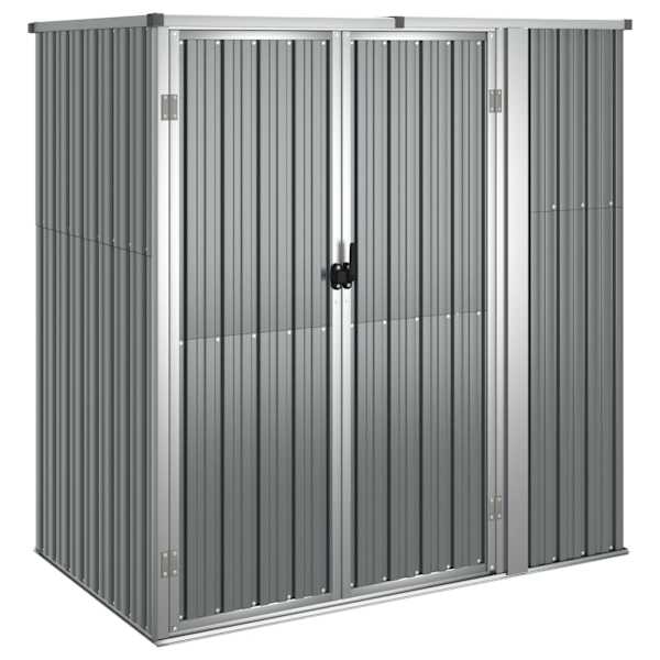 vidaXL aiakuur, hall, 161x89x161 cm, tsingitud teras