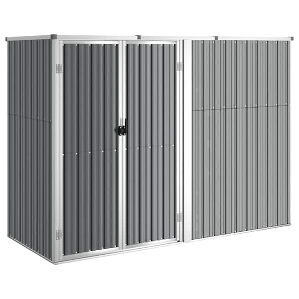 vidaXL aiakuur, hall, 225x89x161 cm, tsingitud teras