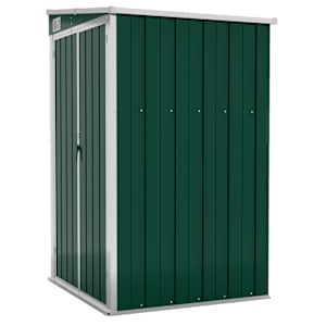 vidaXL seina aiakuur, roheline, 118 x 100 x 178 cm, tsingitud teras