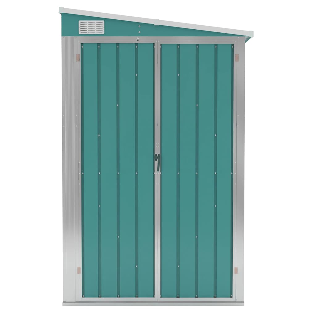 Storage Shed Wall-mounted Garden Shed for Backyard Galvanized Steel vidaXL - Picture 40 of 60