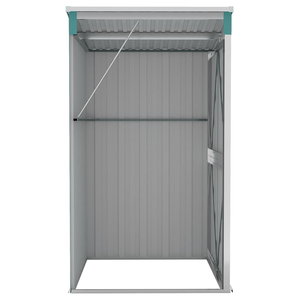 Storage Shed Wall-mounted Garden Shed for Backyard Galvanized Steel vidaXL - Picture 43 of 60