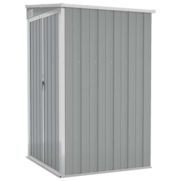 vidaXL seina aiakuur, hall, 118 x 100 x 178 cm, tsingitud teras
