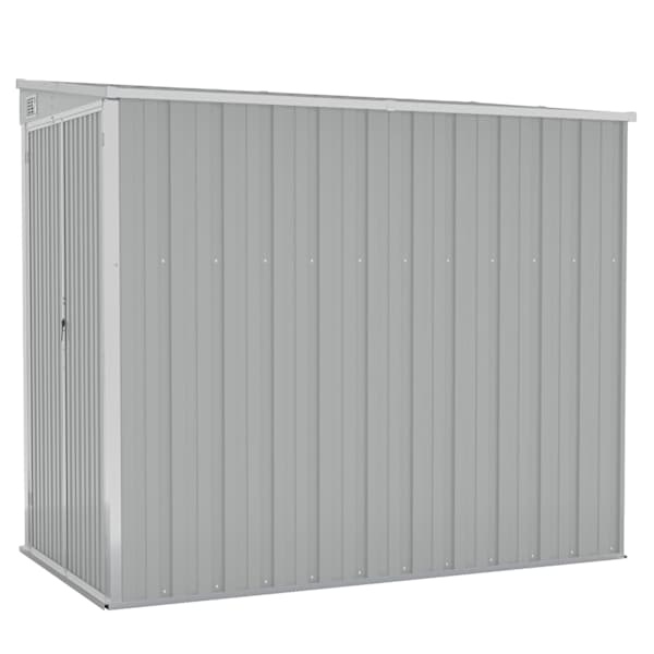 vidaXL seina aiakuur, hall, 118x194x178 cm, tsingitud teras