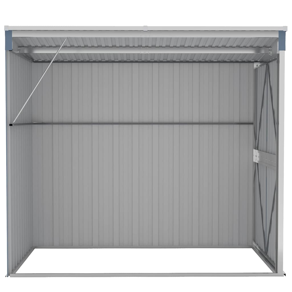 Storage Shed Wall-mounted Garden Shed for Backyard Galvanized Steel vidaXL - Picture 54 of 60