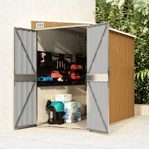 Vrtna lopa rjava 118x194x178 cm pocinkano jeklo