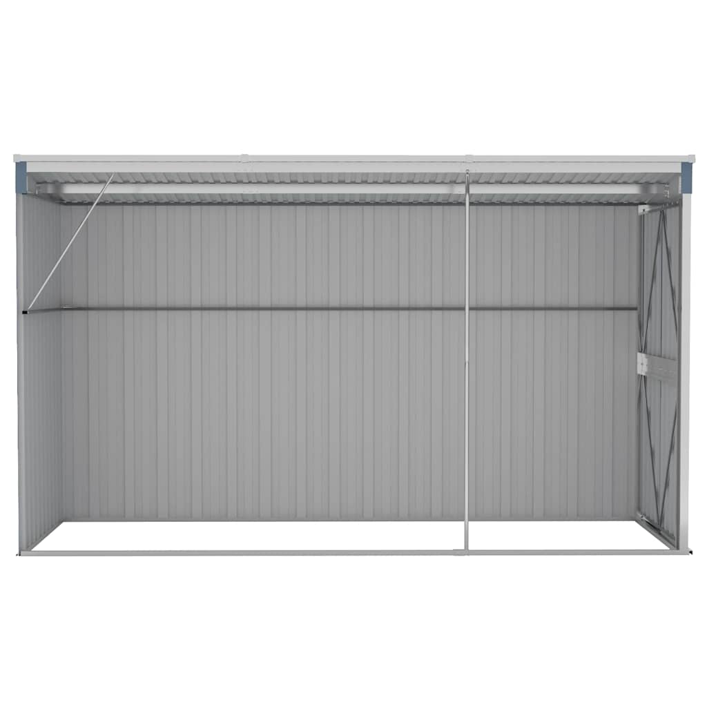 Storage Shed Wall-mounted Garden Shed for Backyard Galvanized Steel vidaXL - Picture 18 of 60