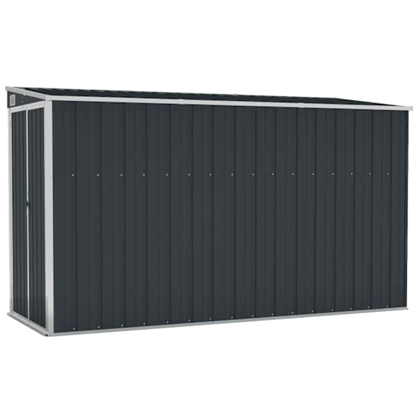 vidaXL seina aiakuur, antratsiit, 118x382x178 cm, teras