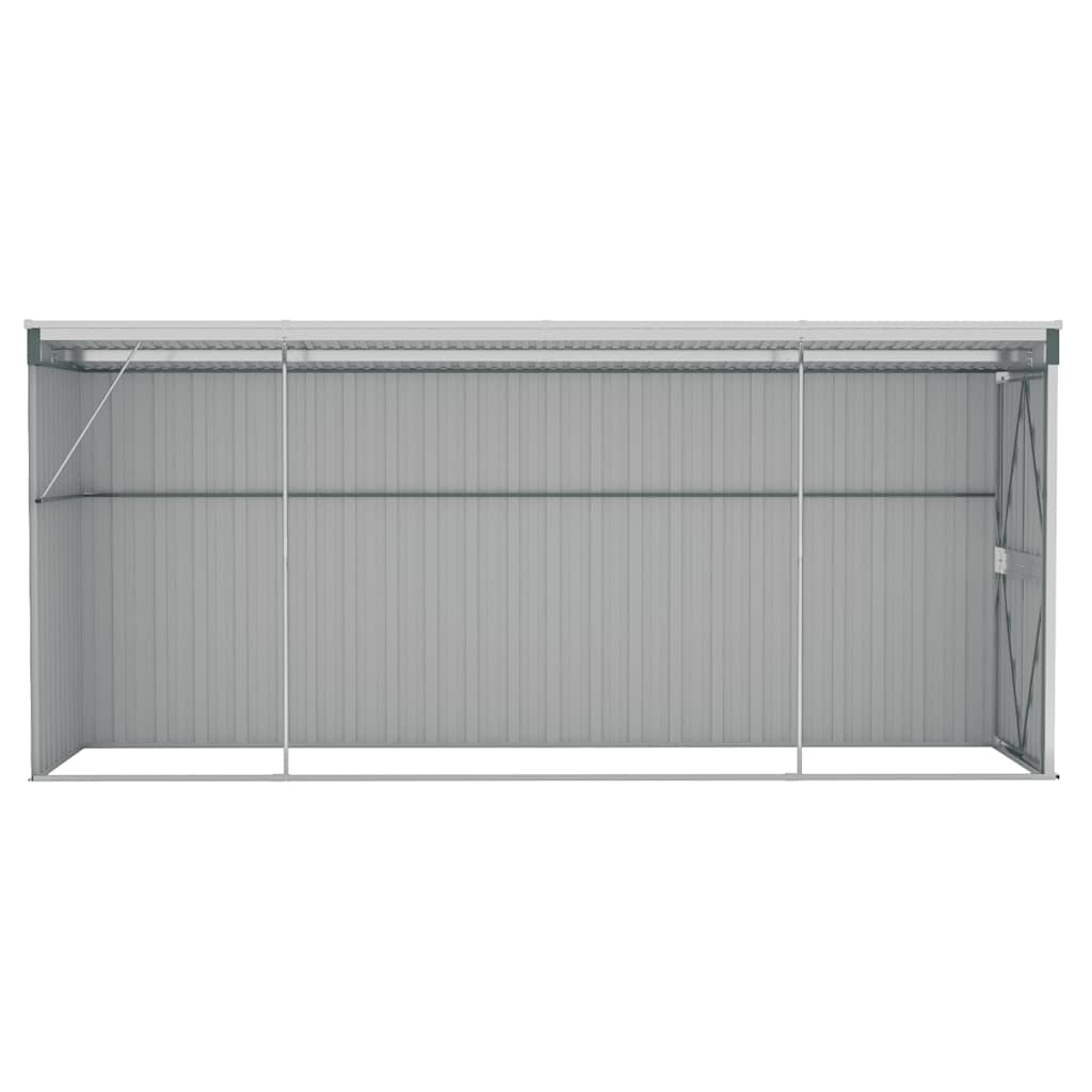 Storage Shed Wall-mounted Garden Shed for Backyard Galvanized Steel vidaXL - Picture 30 of 60
