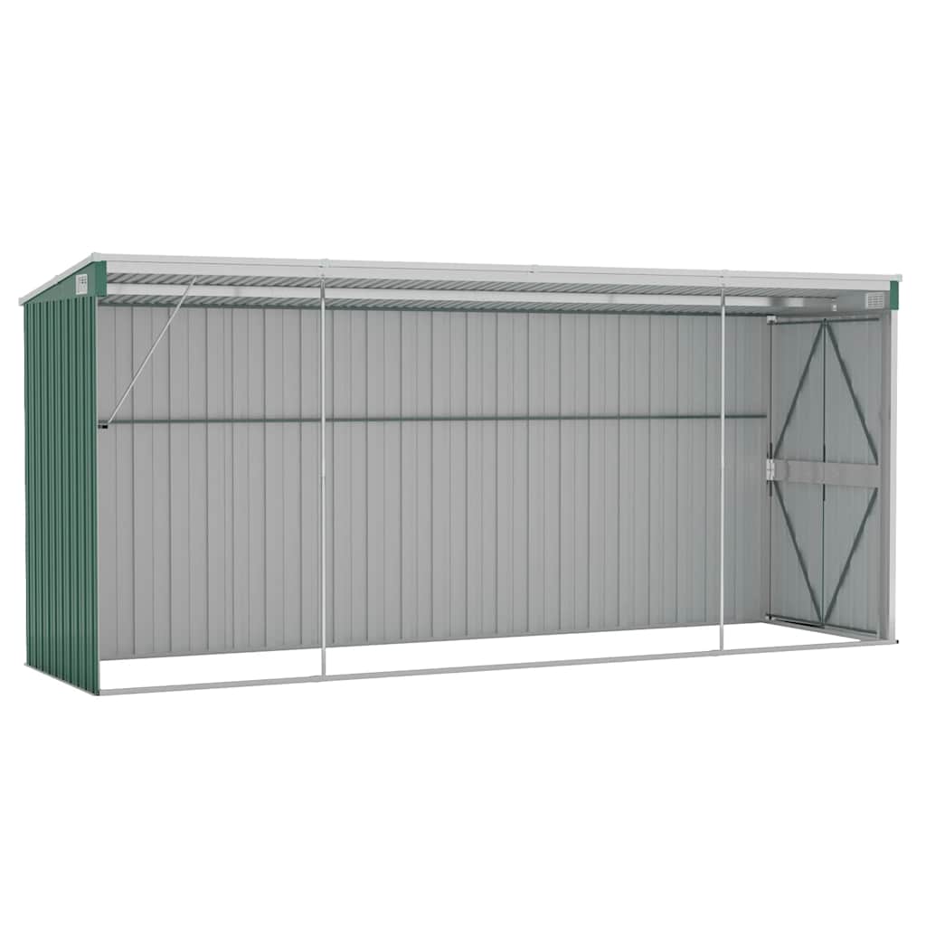 Storage Shed Wall-mounted Garden Shed for Backyard Galvanized Steel vidaXL - Picture 31 of 60