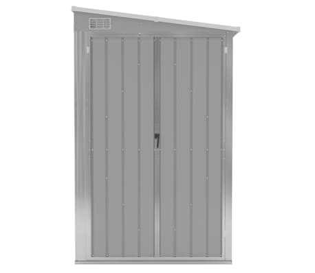 Abri De Jardin Mural VidaXL 118x288x178 Cm - Acier Galvanisé Anthracite