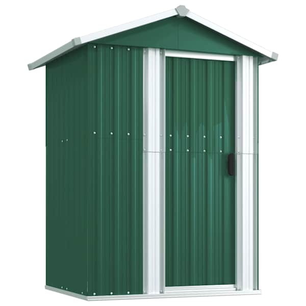 vidaXL aiakuur, roheline, 126 x 97,5 x 177 cm, tsingitud teras