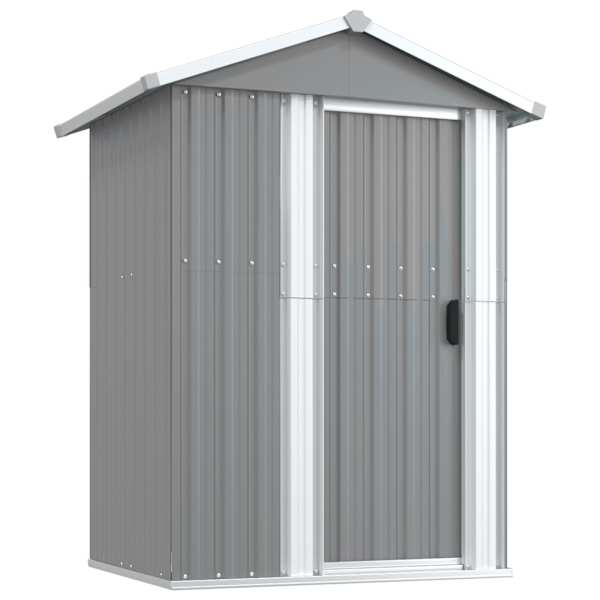 vidaXL aiakuur, hall, 126x97,5x177 cm, tsingitud teras