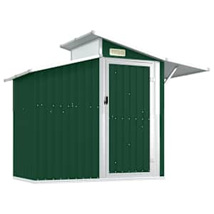 Zahradní kůlna zelená 270 x 130 x 208,5 cm pozinkovaná ocel - obrázek 2
