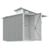 vidaXL aiakuur, hall, 270 x 130 x 208,5 cm, tsingitud teras