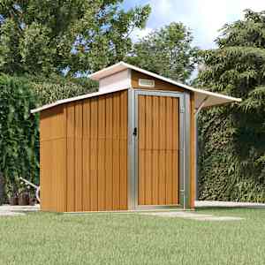 Vrtna lopa rjava 270x130x208,5 cm pocinkano jeklo