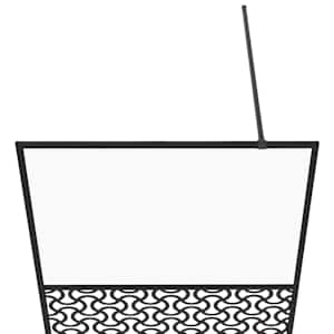 Zástěna do průchozí sprchy čiré ESG sklo 90 x 195 cm černá - obrázek 4