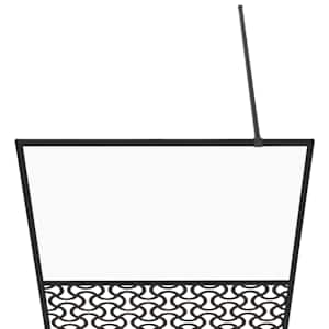 Zástěna do průchozí sprchy čiré ESG sklo 100 x 195 cm černá - obrázek 4
