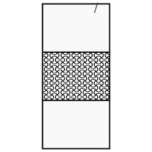 Zástěna do průchozí sprchy čiré ESG sklo 115 x 195 cm černá - obrázek 3