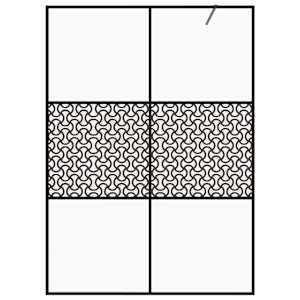 Zástěna do průchozí sprchy čiré ESG sklo 140 x 195 cm černá - obrázek 3