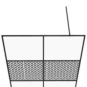 Zástěna do průchozí sprchy čiré ESG sklo 140 x 195 cm černá - obrázek 4