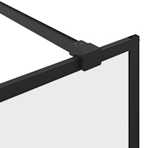 Zástěna do průchozí sprchy čiré ESG sklo 80 x 195 cm černá - obrázek 7