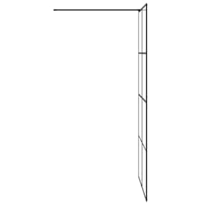 Zástěna do průchozí sprchy čiré ESG sklo 100 x 195 cm černá - obrázek 5