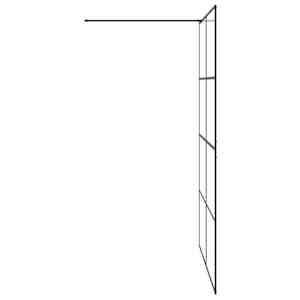 Zástěna do průchozí sprchy čiré ESG sklo 140 x 195 cm černá - obrázek 5