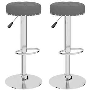 vidaXL baaripukid 2 tk, tumehall, kangas