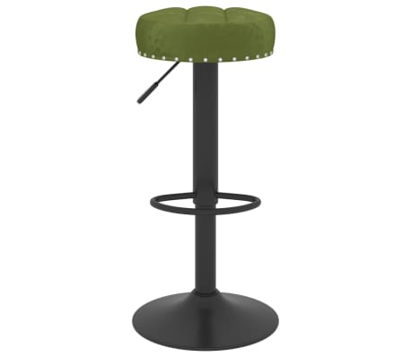 vidaXL Baro taburetė, &scaron;viesiai žalios spalvos, aksomas