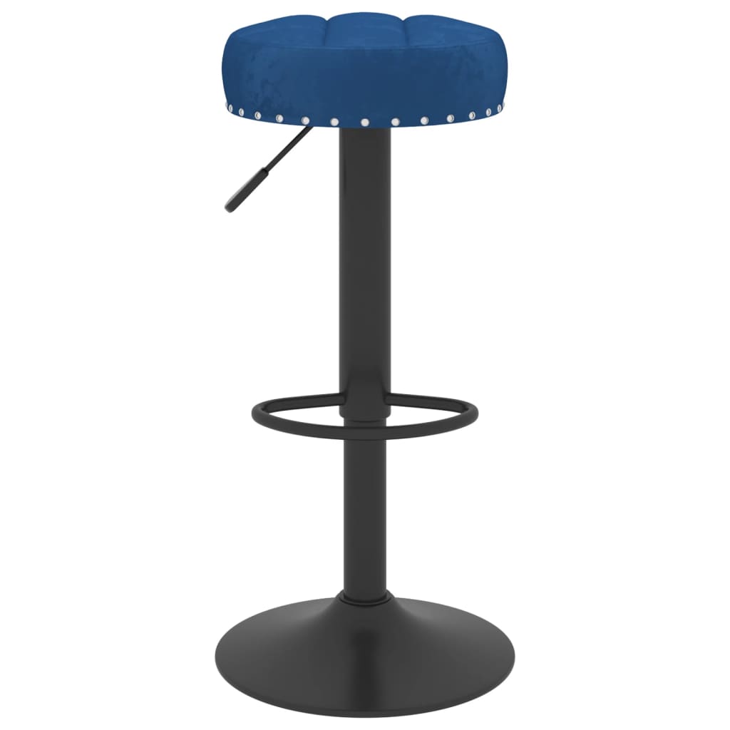 vidaXL Tabouret de bar Bleu Velours