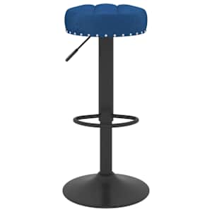 vidaXL Baro taburetė, mėlynos spalvos, aksomas