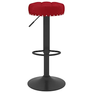 vidaXL Baro taburetė, raudonojo vyno spalvos, aksomas