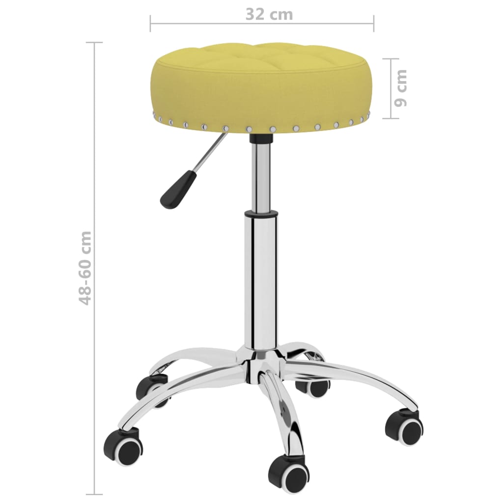 zöld szövet forgó irodaszék