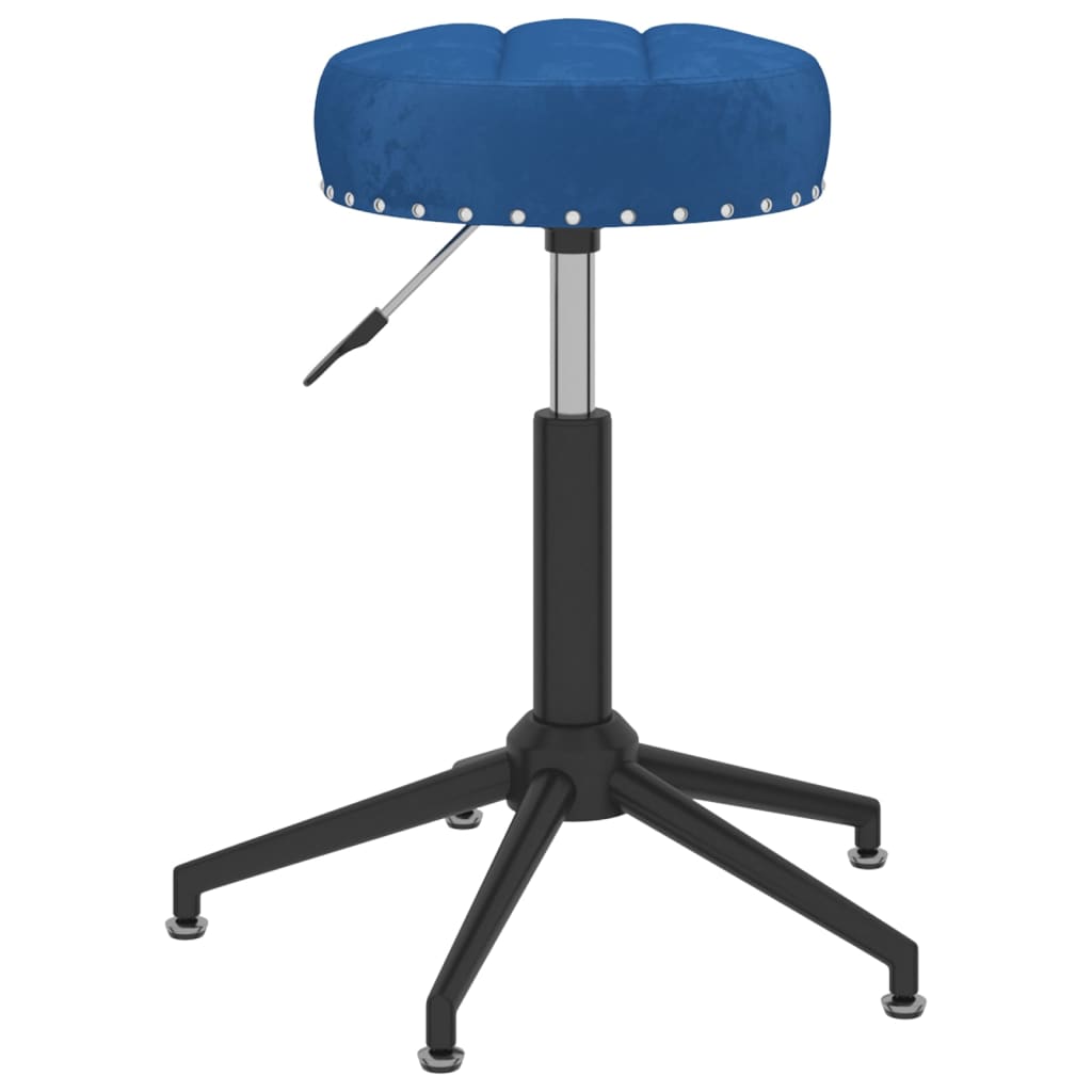 

vidaXL Kantoorstoel draaibaar fluweel blauw